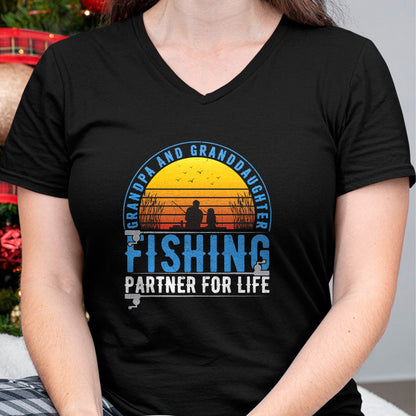 Best Grandpa Shirt, Proud Grandpa Unisex T-Shirt/Hoodie/Sweatshirt HLT00 - Grandpa And Granddaughter Fishing Buddies For Life Vintage T-Shirt