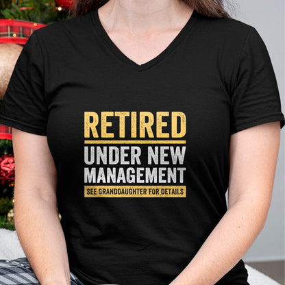 Best Grandpa Shirt, Proud Grandpa Unisex T-Shirt/Hoodie/Sweatshirt HLT00 - Retired Under New Management Granddaughter Grandma Grandpa T-Shirt