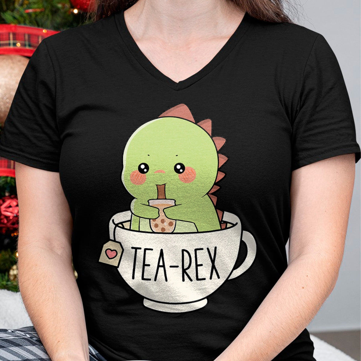 Best Dinosaur Lover Shirt, Funny Dinosaur UnisexT-Shirt/Hoodie/Sweatshirt HLT00 - Boba Tea-Rex Cute T-Rex Dinosaur Lover Kawaii Funny Dino Pun T-Shirt