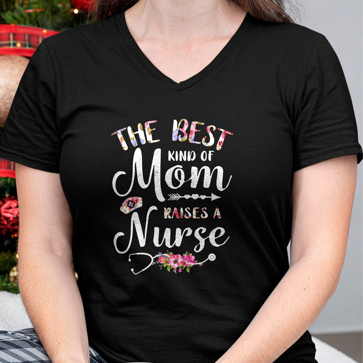 Funny Nurse Shirt, Nurse Unisex T-Shirt/Hoodie/Sweatshirt HLT00 - Best Kind Of Mom Raises A Nurse Shirt Mothers Day Gift Tee T-Shirt