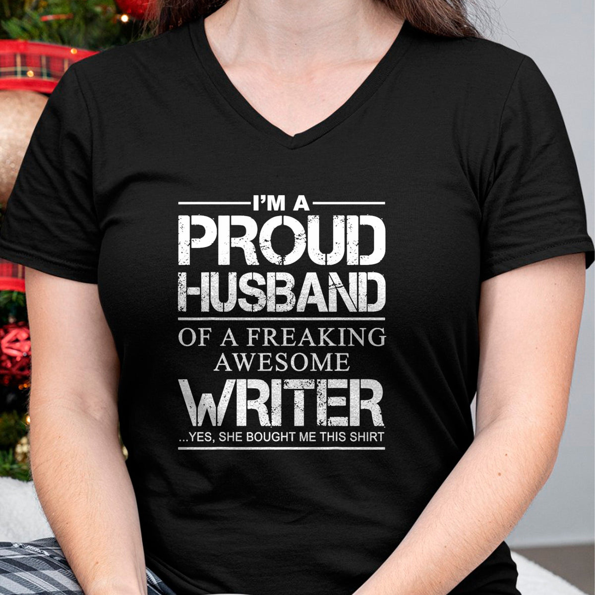 Best Wife Shirt, Wife and Husband Unisex T-Shirt/Hoodie/Sweatshirt HLT00 - Mens Proud Husband Of Awesome Writer Tee Gift - Author's Husband T-Shirt