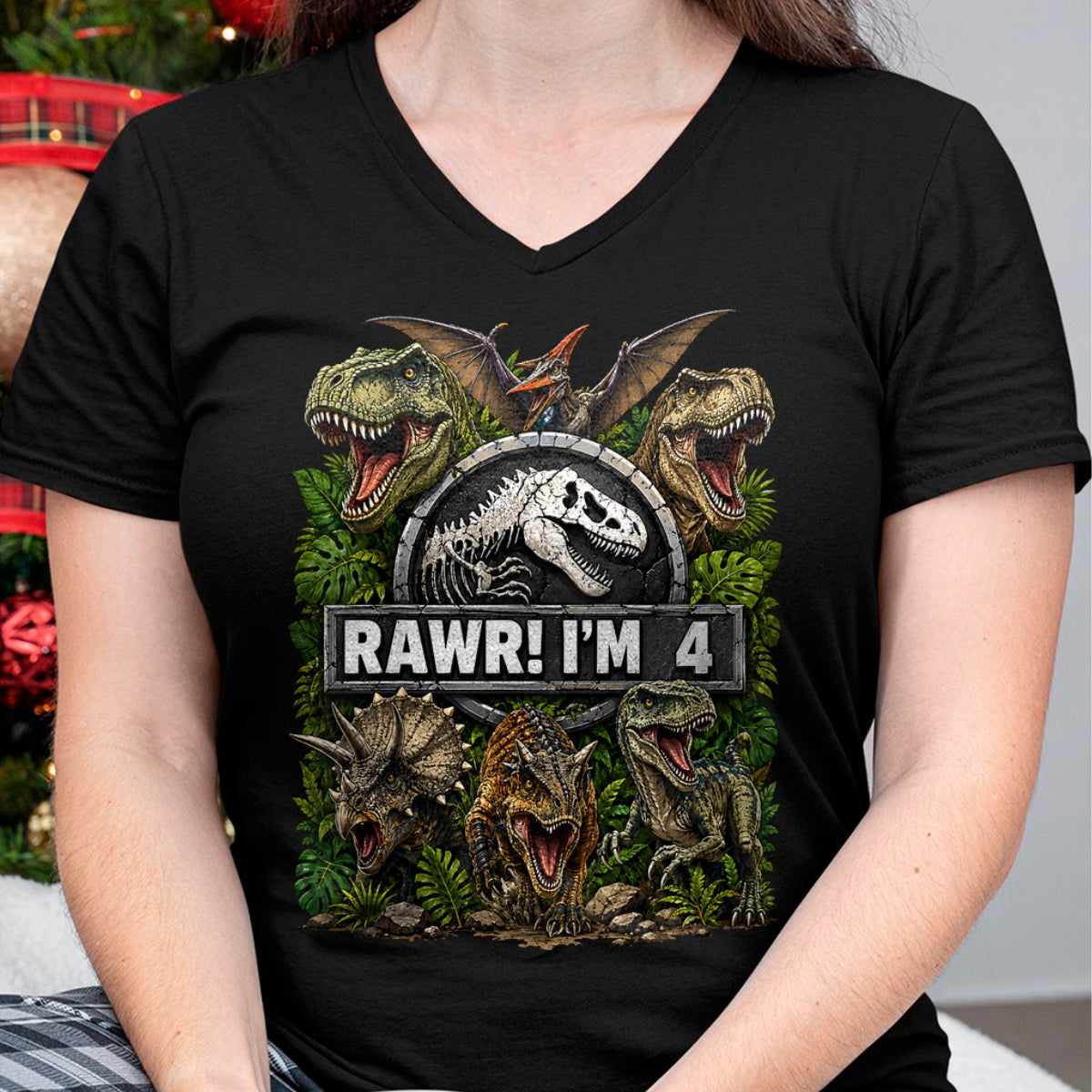 Best Dinosaur Lover Shirt, Funny Dinosaur UnisexT-Shirt/Hoodie/Sweatshirt HLT00 - Kids Rawr I_m 4 Years Old Boys Kids T-Rex Dinosaur 4th Birthday T-Shirt