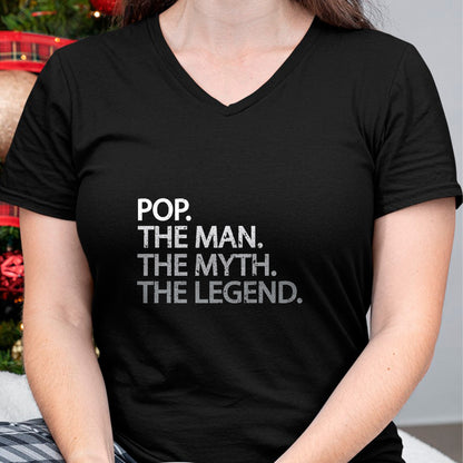Best Grandpa Shirt, Proud Grandpa Unisex T-Shirt/Hoodie/Sweatshirt HLT00 -Cool Father, Dad & Grandpa Shirt - Pop The Man The Myth Tees T-Shirt