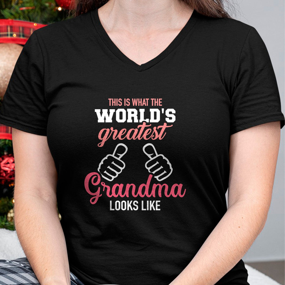 Best Grandma Shirt, Proud Grandma Unisex T-Shirt/Hoodie/Sweatshirt HLT00 - This is what world's greatest grandma looks like T-Shirt