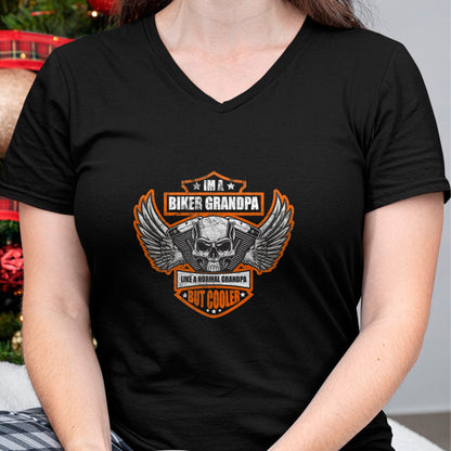 Best Grandpa Shirt, Proud Grandpa Unisex T-Shirt/Hoodie/Sweatshirt HLT00 - Funny I'm a Biker Grandpa like a Normal Grandpa But Cooler T-Shirt