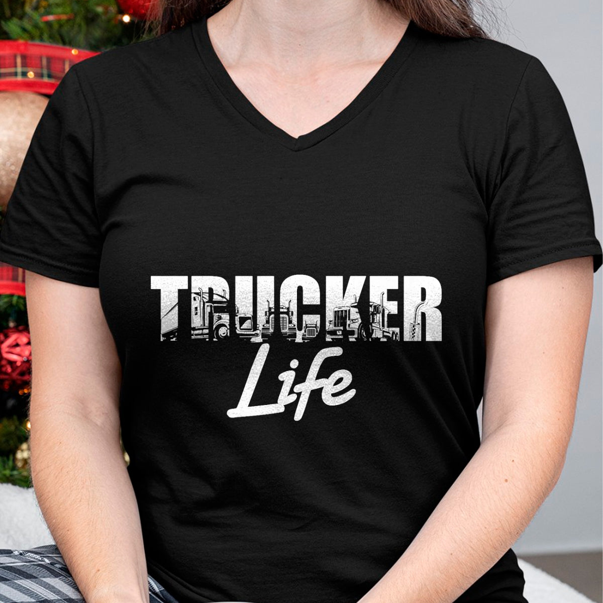 Best Truck Driver Life Shirt, Funny Trucker UnisexT-Shirt/Hoodie/Sweatshirt HLT00 - Truck Driver Trucker Life T-Shirt (1)