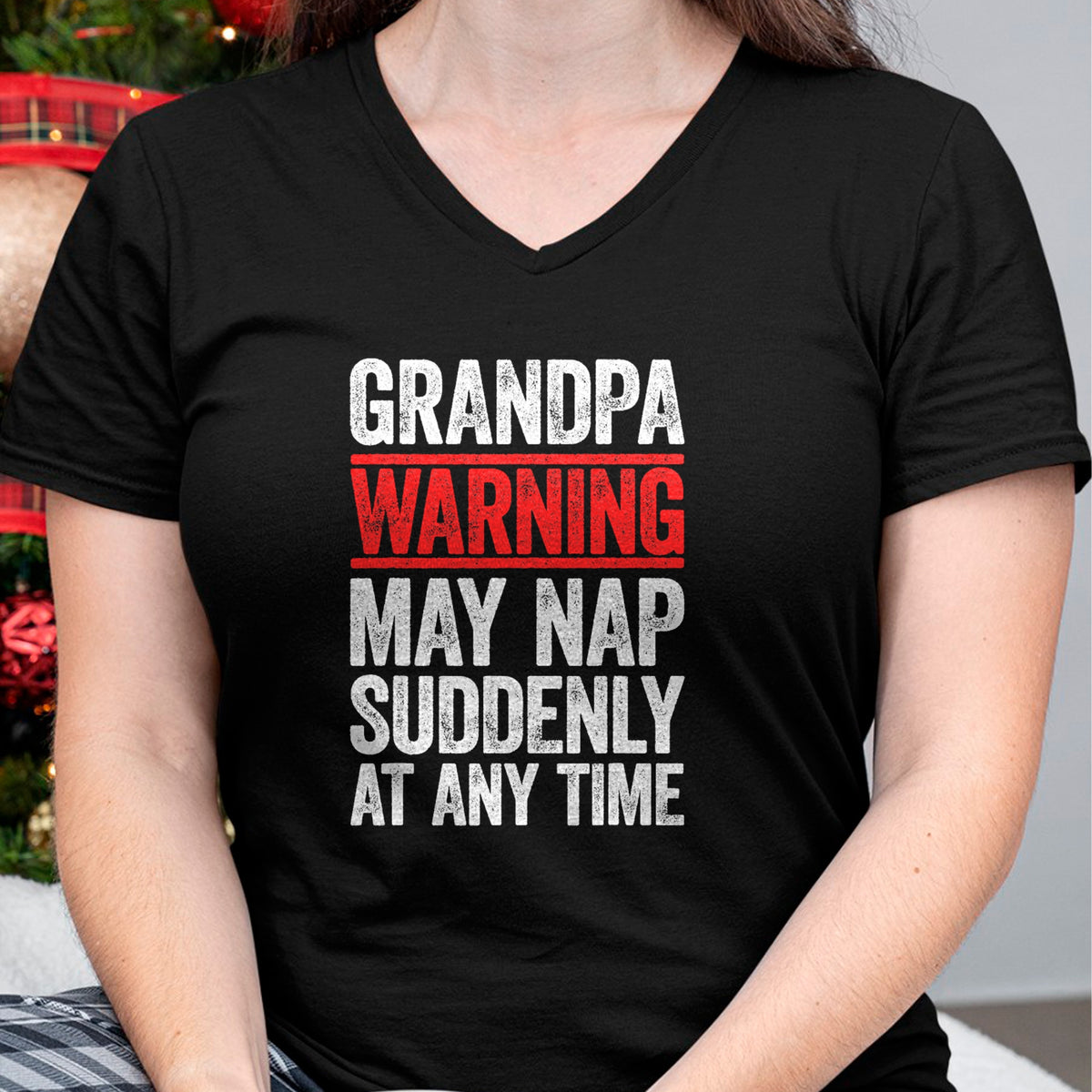 Best Grandpa Shirt, Proud Grandpa Unisex T-Shirt/Hoodie/Sweatshirt HLT00 - Grandpa Warning May Nap Suddenly At Any Time T-Shirt T-Shirt (1)