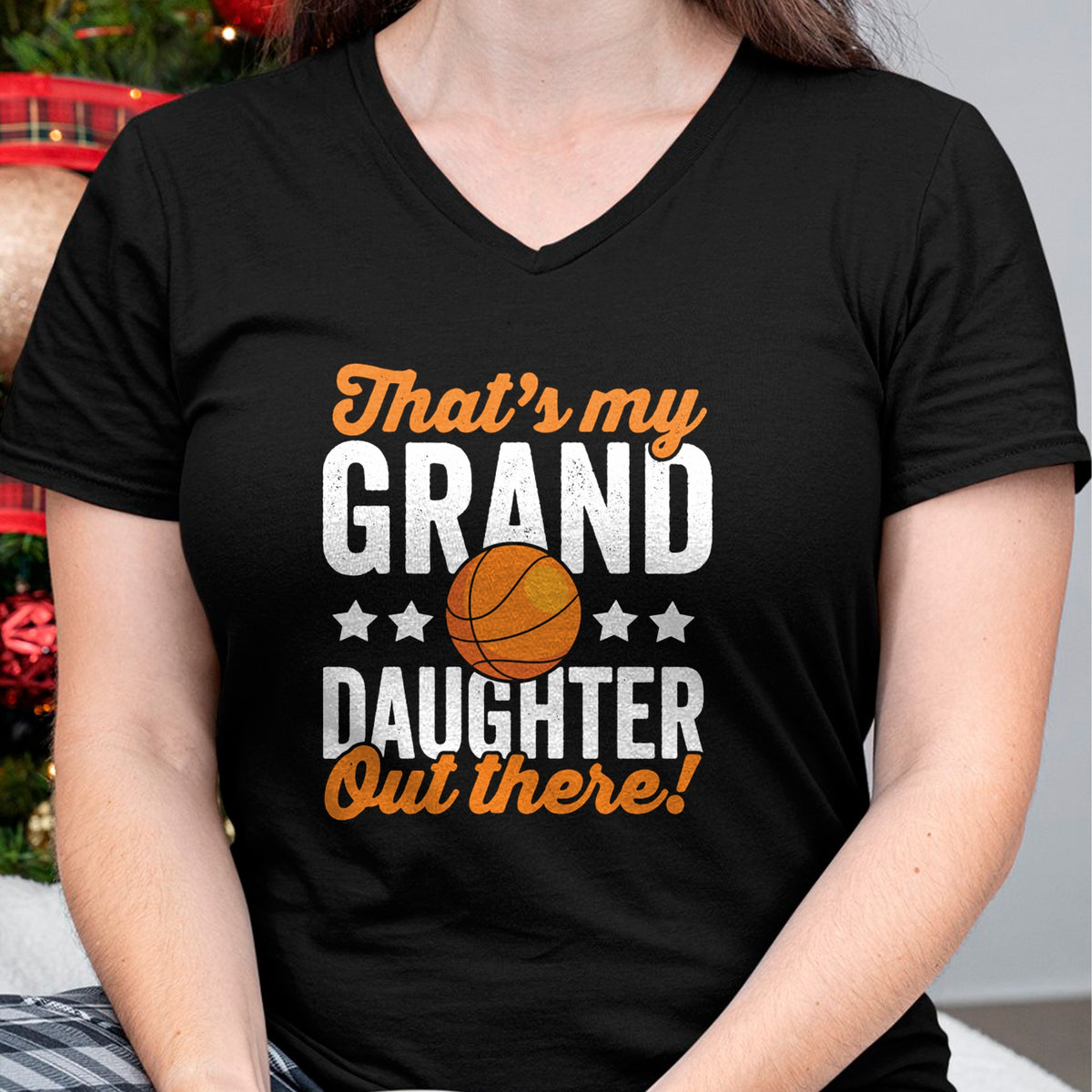 Best Grandpa Shirt, Proud Grandpa Unisex T-Shirt/Hoodie/Sweatshirt HLT00 -Basketball Player Grandma Grandpa Basketball Granddaughter Long Sleeve T-Shirt