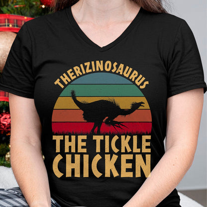 Best Dinosaur Lover Shirt, Funny Dinosaur UnisexT-Shirt/Hoodie/Sweatshirt HLT00 - Therizinosaurus The Tickle Chicken - Funny Dinosaur Vintage T-Shirt
