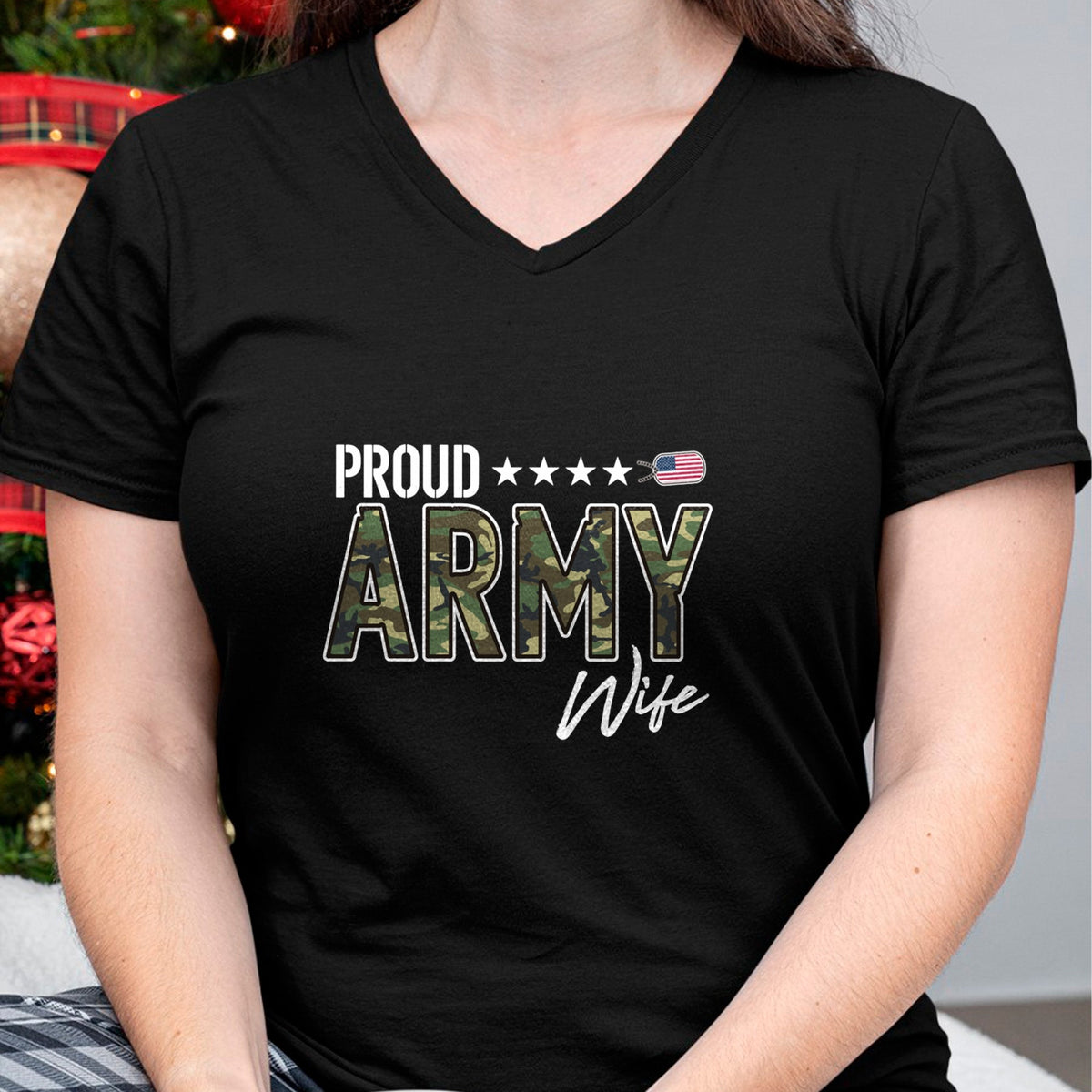Best Wife Shirt, Wife and Husband Unisex T-Shirt/Hoodie/Sweatshirt HLT00 - Gift for wife T shirt, lucky wife   OCP Proud Army Wife Pullover Hoodie