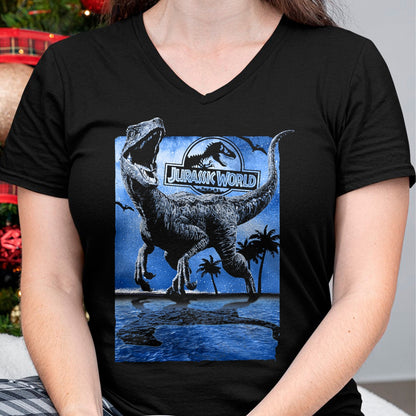 Best Dinosaur Lover Shirt, Funny Dinosaur UnisexT-Shirt/Hoodie/Sweatshirt HLT00 - Jurassic World Raptor Moon Light Logo Graphic T-Shirt T-Shirt