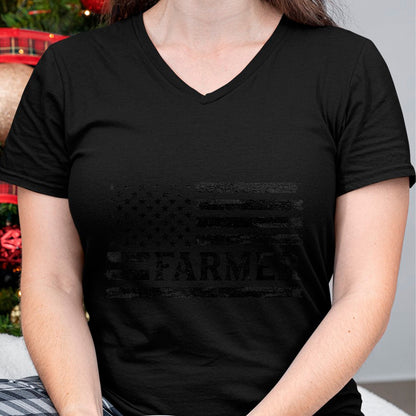 Best Farmer Life Shirt, Funny Farmer UnisexT-Shirt/Hoodie/Sweatshirt HLT00 - Farmer Black Vintage USA Flag Father's Day Farm Owner T-Shirt
