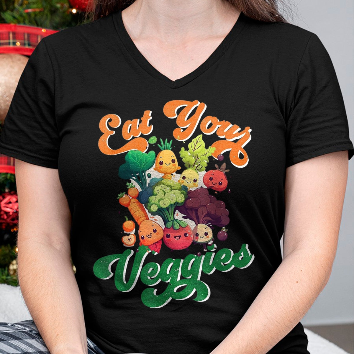 Best Farmer Life Shirt, Funny Farmer UnisexT-Shirt/Hoodie/Sweatshirt HLT00 - Eat Your Cute Veggies Kawaii Toddler Vegan Farmer Vegetable T-Shirt, Youth, White, Small