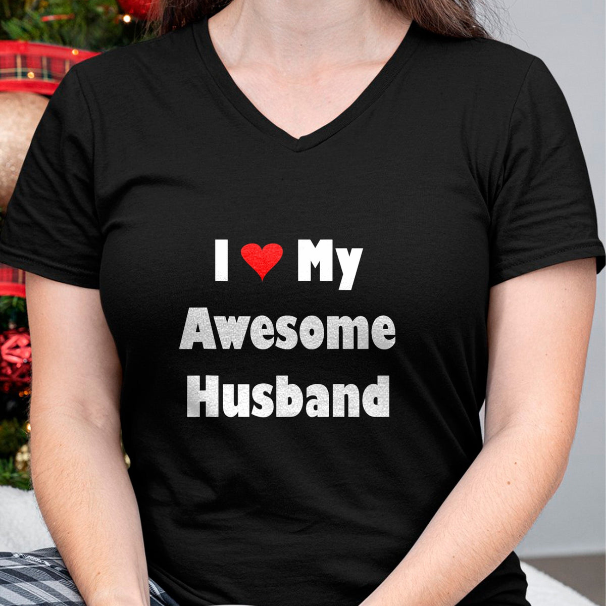 Best Wife Shirt, Wife and Husband Unisex T-Shirt/Hoodie/Sweatshirt HLT00 - Womens My Husband Is Awesome Tee I Love My Awesome Husband T-Shirt