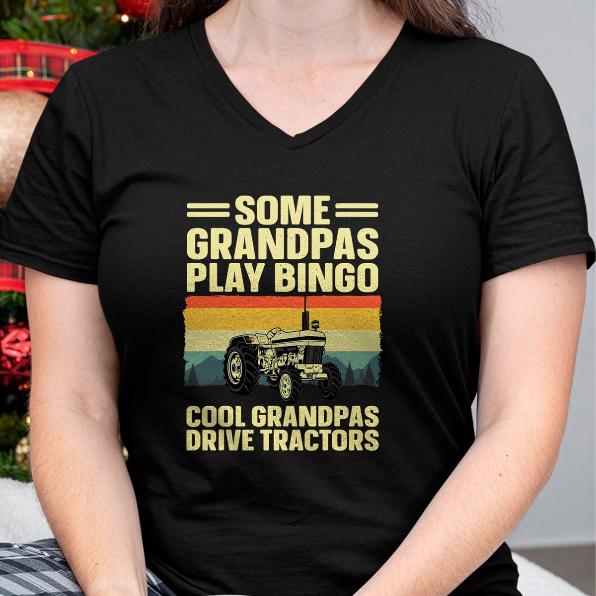 Best Grandpa Shirt, Proud Grandpa Unisex T-Shirt/Hoodie/Sweatshirt HLT00 - Cool Tractor Art For Grandpa Men Farming Farmer Farm Tractor T-Shirt
