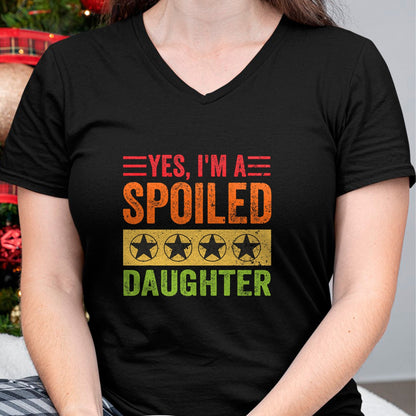 Best Wife Shirt, Wife and Husband Unisex T-Shirt/Hoodie/Sweatshirt HLT00 - Yes I'm A Spoiled Daughter Tees Women Girls Valentines Day T-Shirt (1)