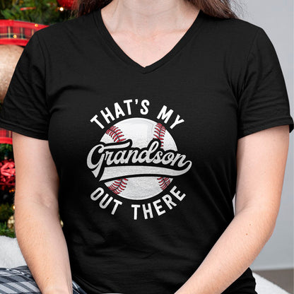 Best Grandpa Shirt, Proud Grandpa Unisex T-Shirt/Hoodie/Sweatshirt HLT00 -Baseball Grandpa Shirt Gift That's My Grandson Out There T-Shirt