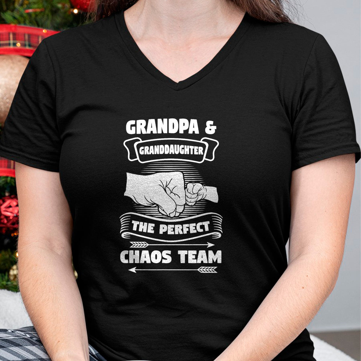 Best Grandpa Shirt, Proud Grandpa Unisex T-Shirt/Hoodie/Sweatshirt HLT00 - Grandpa Granddaughter A Perfect Chaos Team Gift T-Shirt