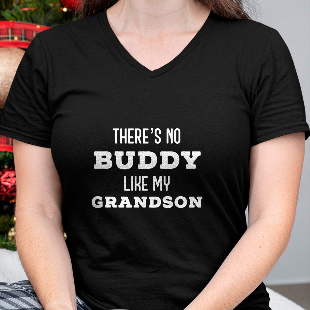 Best Grandpa Shirt, Proud Grandpa Unisex T-Shirt/Hoodie/Sweatshirt HLT00 - There's No Buddy Like My Grandson Matching Grandpa T-Shirt