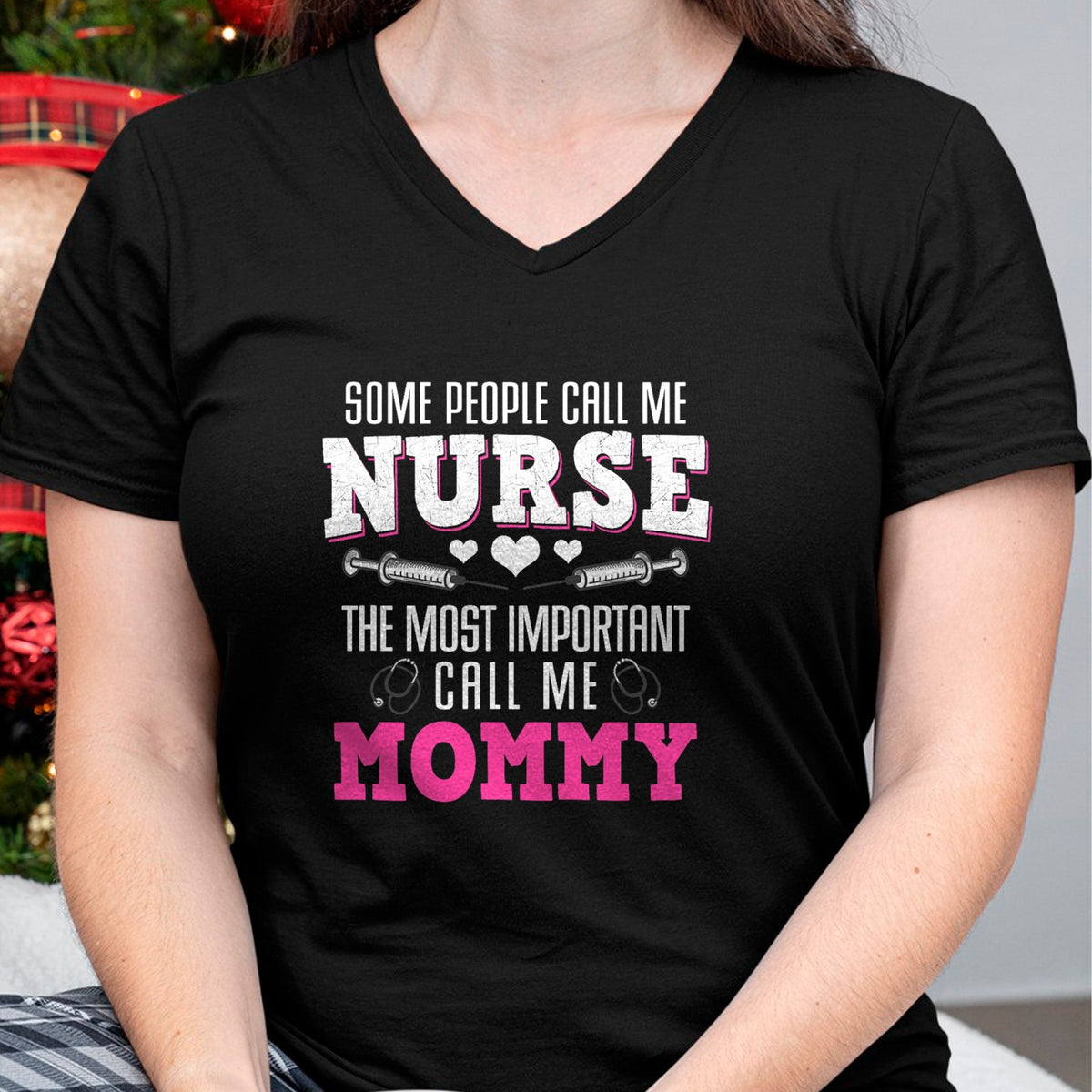 Funny Nurse Shirt, Nurse Unisex T-Shirt/Hoodie/Sweatshirt HLT00 - Proud Nurse And Loving Mommy Best Mom Hero Mother's Day Gift T-Shirt