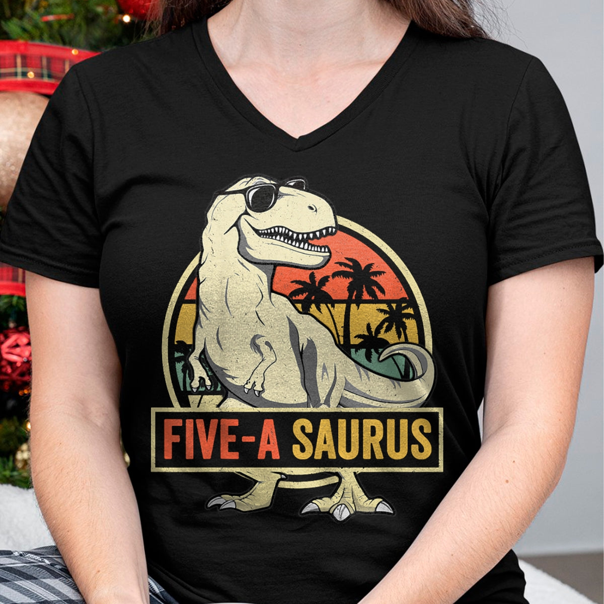 Best Dinosaur Lover Shirt, Funny Dinosaur UnisexT-Shirt/Hoodie/Sweatshirt HLT00 - Kids 5 Year Old Dinosaur Birthday 5th T Rex Dino Five Saurus T-Shirt