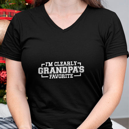 Best Grandpa Shirt, Proud Grandpa Unisex T-Shirt/Hoodie/Sweatshirt HLT00 -I'm Clearly Grandpa's Favorite, Grandson Grandpa, T-Shirt