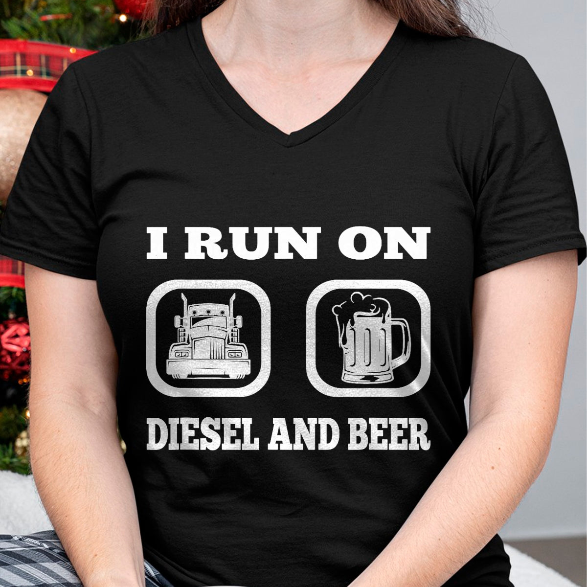 Best Truck Driver Life Shirt, Funny Trucker UnisexT-Shirt/Hoodie/Sweatshirt HLT00 - Truck Driver Saying Diesel & Beer Funny Trucker Lover T-Shirt