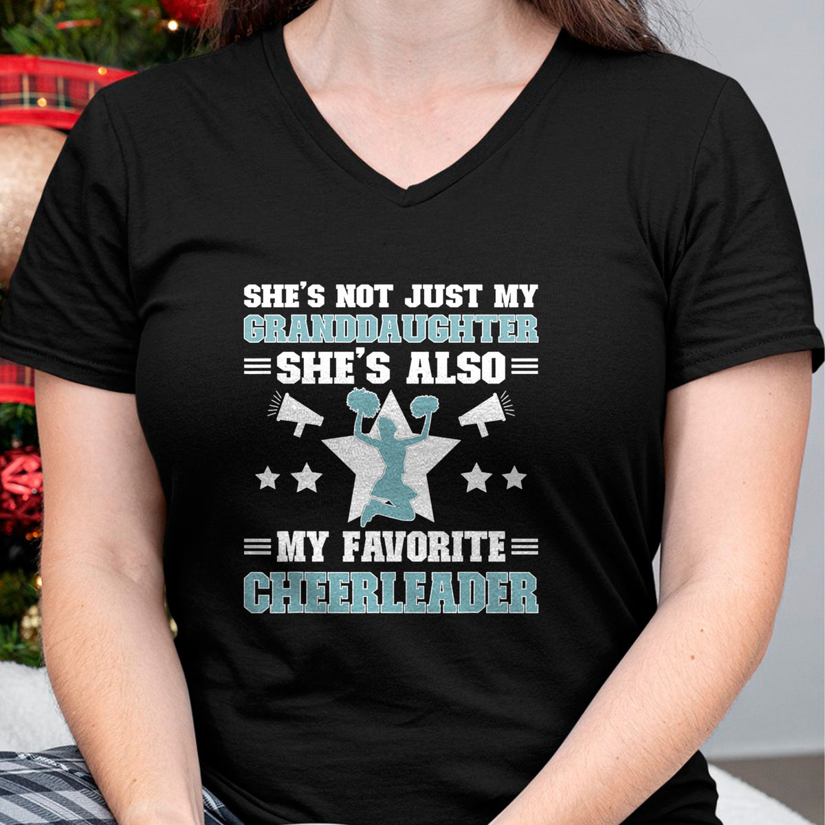 Best Grandpa Shirt, Proud Grandpa Unisex T-Shirt/Hoodie/Sweatshirt HLT00 - My Granddaughter Cheer Grandpa Of A Cheerleader Grandfather T-Shirt