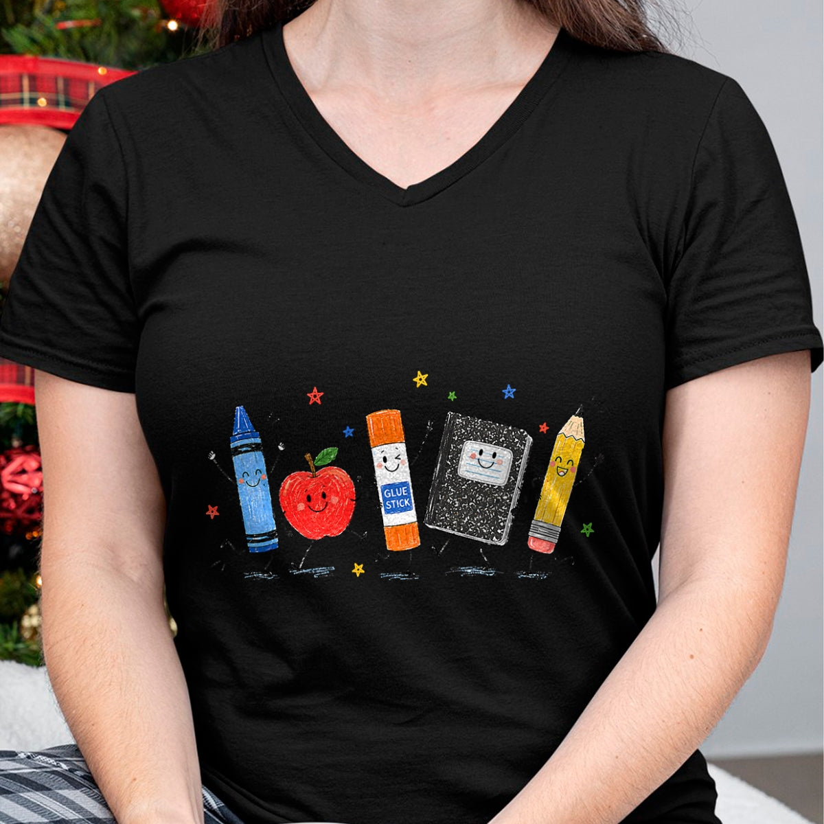 Best Teacher Shirt, Funny Teacher UnisexT-Shirt/Hoodie/Sweatshirt HLT00 - Cute School Supplies Back to School Teacher Student Doodle T-Shirt