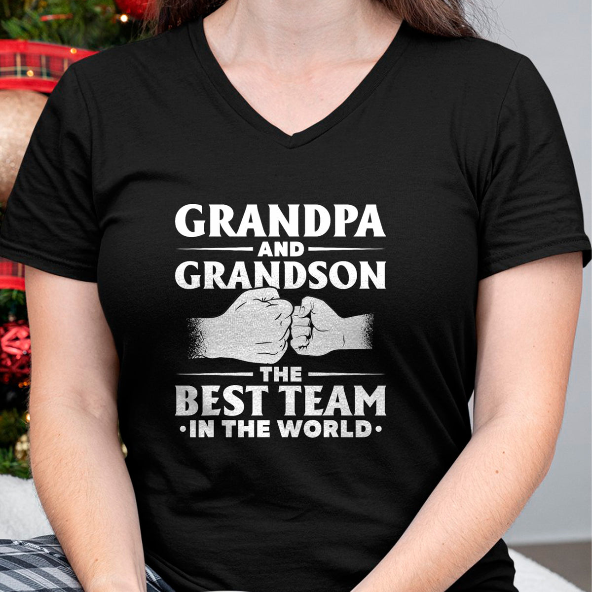 Best Grandpa Shirt, Proud Grandpa Unisex T-Shirt/Hoodie/Sweatshirt HLT00 - Father's Day Gift Grandpa The Man The Myth The Bad Influence T-Shirt