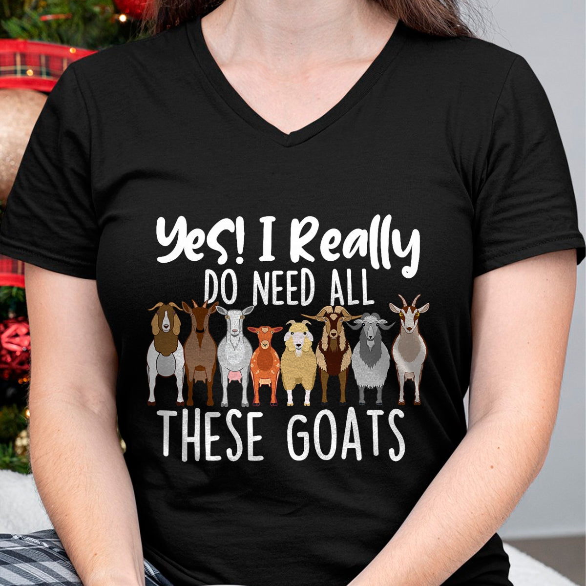 Best Farmer Life Shirt, Funny Farmer UnisexT-Shirt/Hoodie/Sweatshirt HLT00 - Yes I Really Do Need All These Goats - Goat Lover Farmer T-Shirt