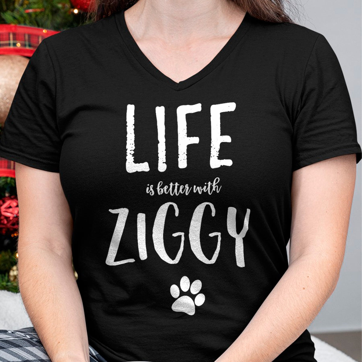 Cat Love Shirt, Funny Cat Lover Gift UnisexT-Shirt/Hoodie/Sweatshirt HLT00 - Ziggy Cat Name T-Shirt Gift Shirt T-Shirt - Black, Small - Cat Lovers (Adult Males and Females) - Un