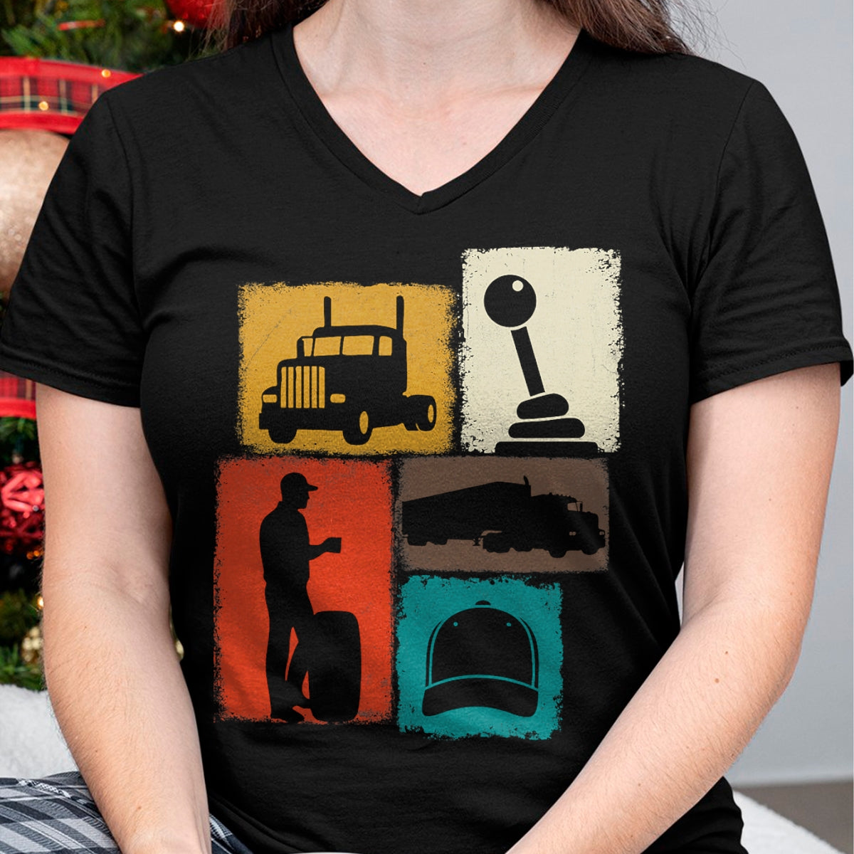 Best Truck Driver Life Shirt, Funny Trucker UnisexT-Shirt/Hoodie/Sweatshirt HLT00 - Trucker Vintage Collage Trucking Men Truck Driver T-Shirt