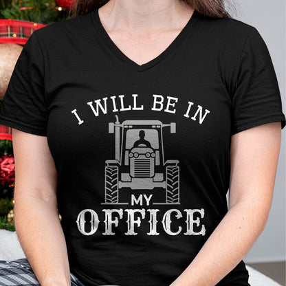 Best Farmer Life Shirt, Funny Farmer UnisexT-Shirt/Hoodie/Sweatshirt HLT00 - I Will be in My Office, Tractor Driver, Farmer dad, Farming T-Shirt Small