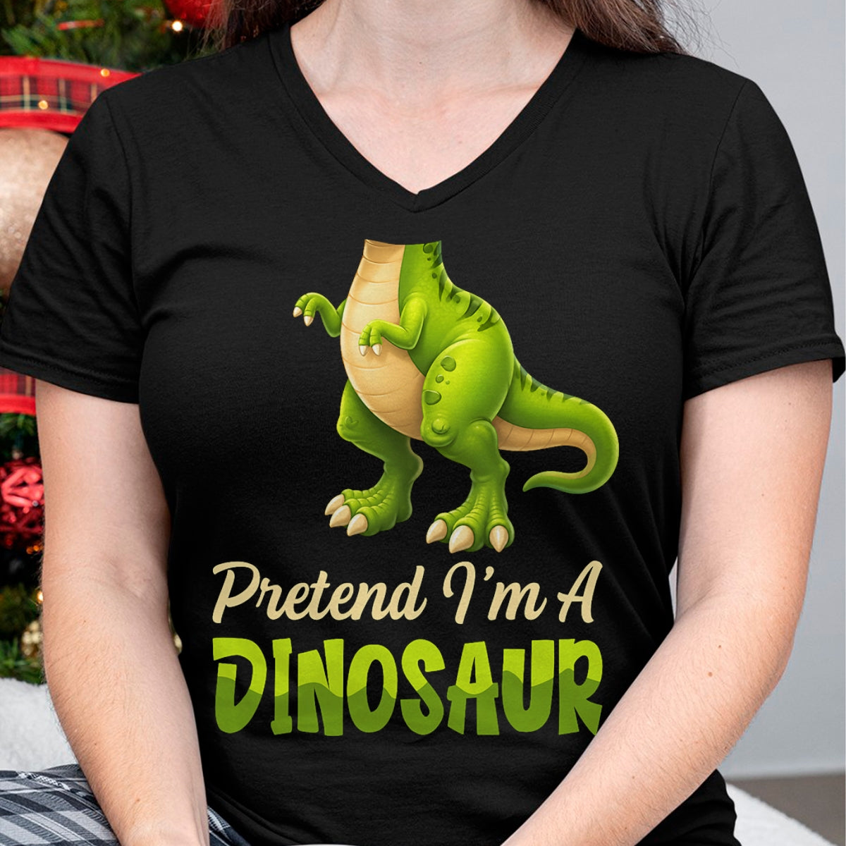 Best Dinosaur Lover Shirt, Funny Dinosaur UnisexT-Shirt/Hoodie/Sweatshirt HLT00 - Pretend I_m A Dinosaur Happy Halloween Costume Day Boys Kids T-Shirt (Copy)