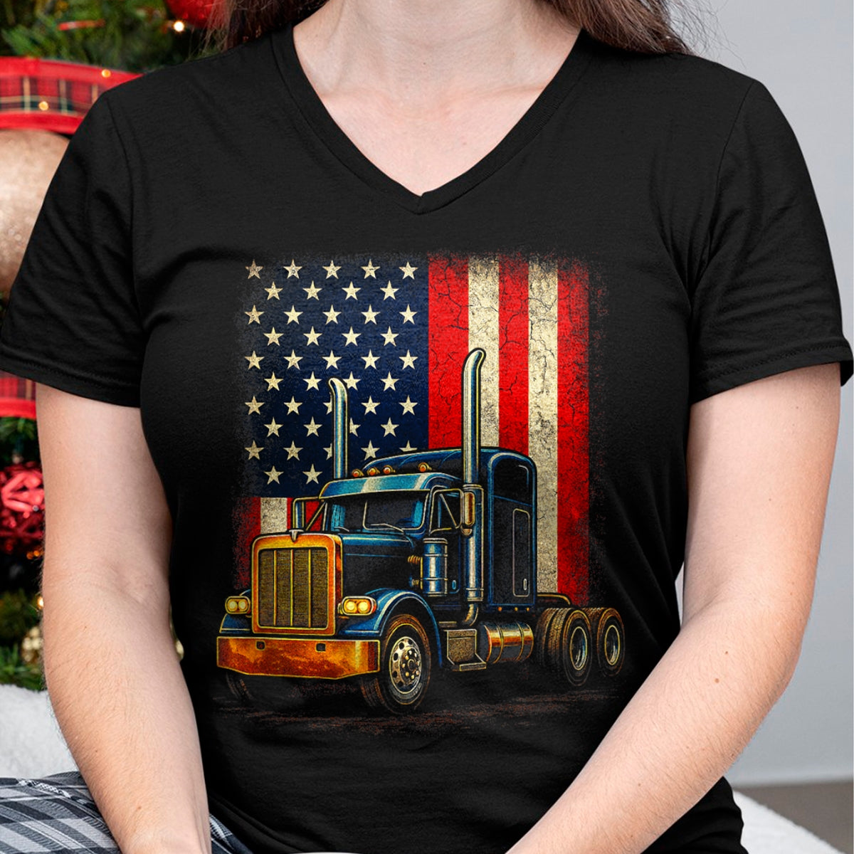 Best Truck Driver Life Shirt, Funny Trucker UnisexT-Shirt/Hoodie/Sweatshirt HLT00 - American Flag Truck - Truck Driver Patriotic T-Shirt