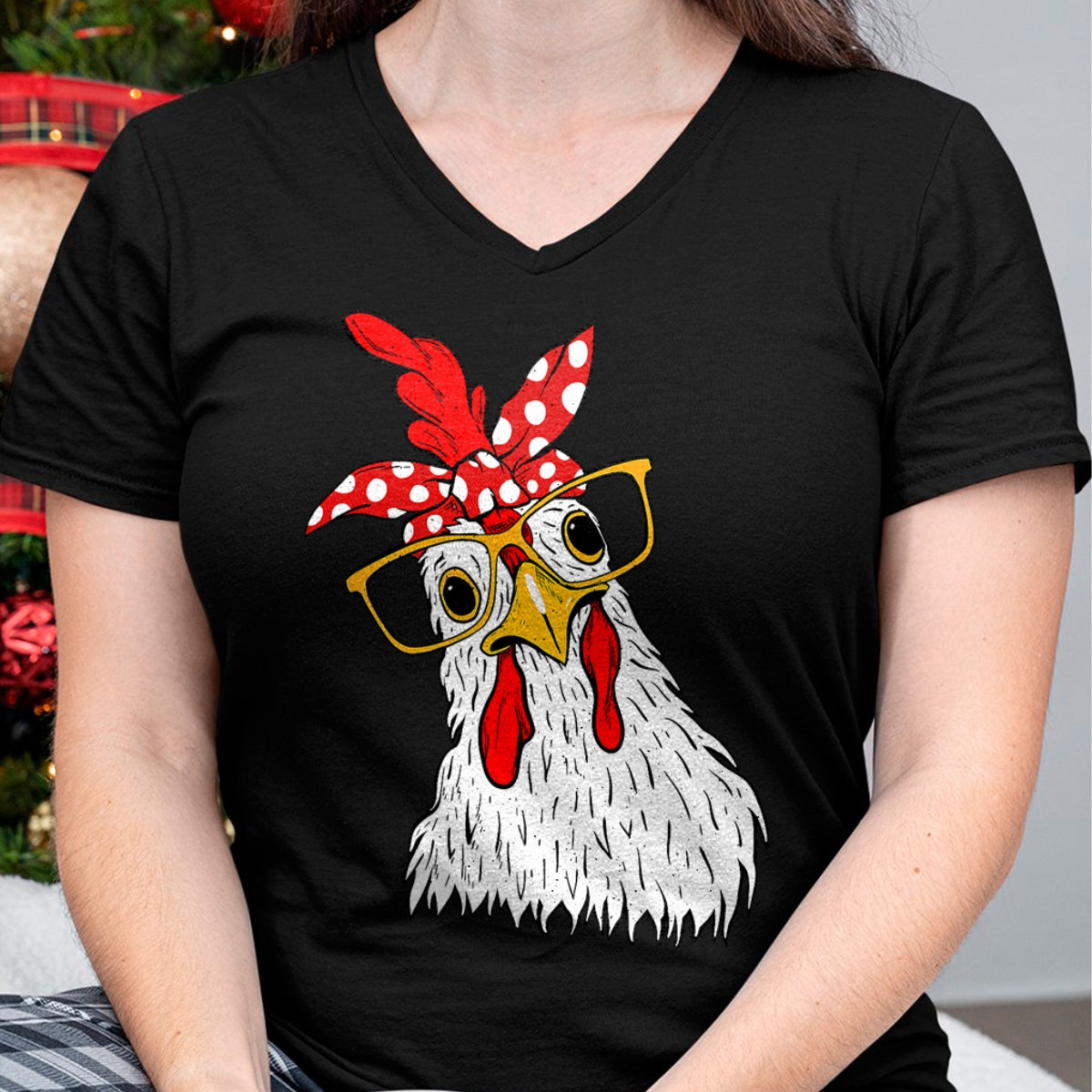 Best Farmer Life Shirt, Funny Farmer UnisexT-Shirt/Hoodie/Sweatshirt HLT00 - Chicken Bandana Girl - Poultry Owner Rancher Farmer Backyard T-Shirt