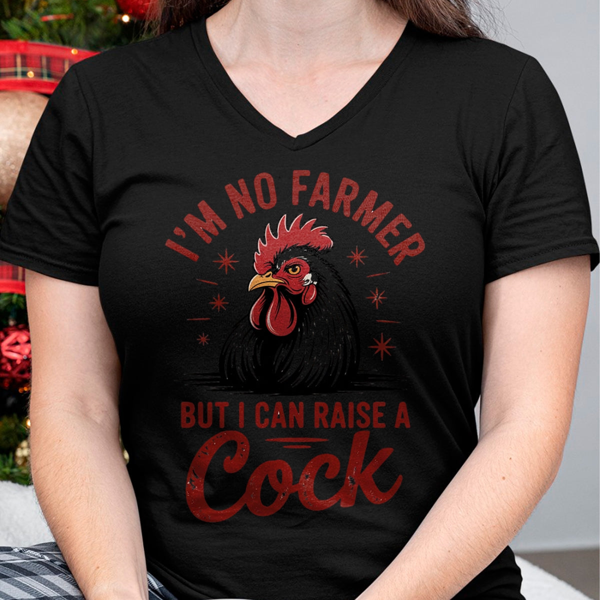 Best Farmer Life Shirt, Funny Farmer UnisexT-Shirt/Hoodie/Sweatshirt HLT00 - Funny I'm no Farmer but i can Raise a Cock, Farm Animal tee T-Shirt