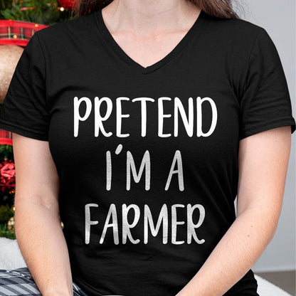 Best Farmer Life Shirt, Funny Farmer UnisexT-Shirt/Hoodie/Sweatshirt HLT00 - Pretend I'm A Farmer Costume Halloween Funny Easy Adult Kid T-Shirt
