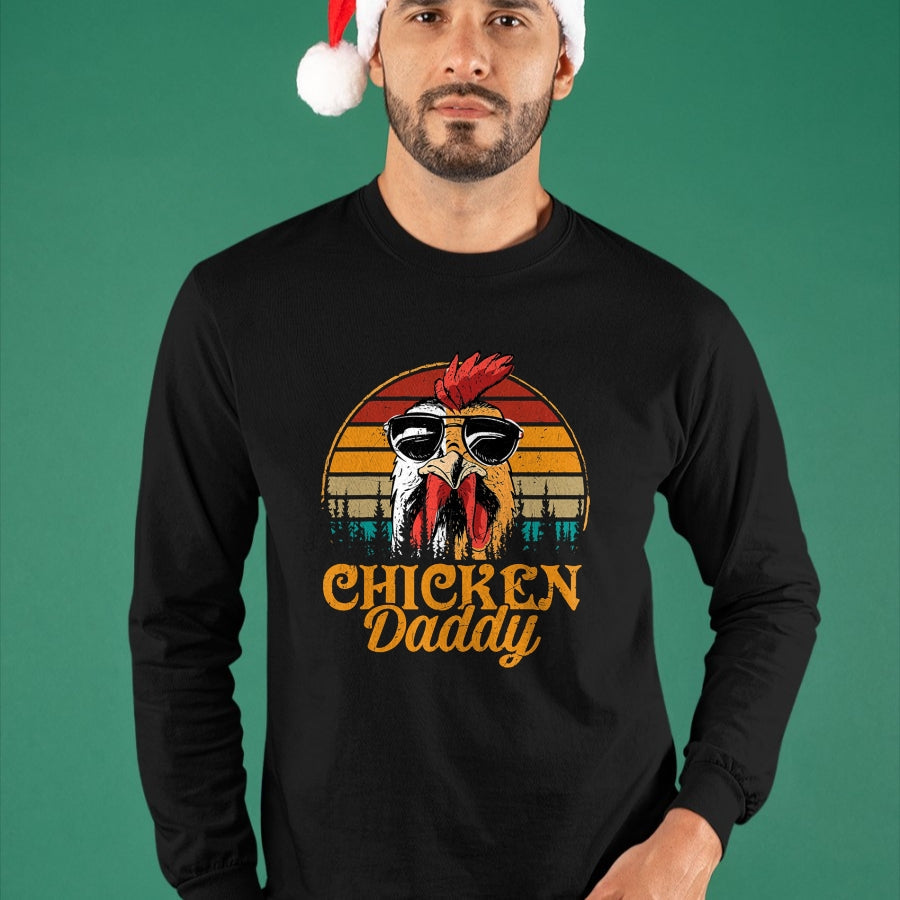 Best Farmer Life Shirt, Funny Farmer UnisexT-Shirt/Hoodie/Sweatshirt HLT00 - Chicken Daddy Vintage Poultry Farmer Funny Fathers Day Mens T-Shirt