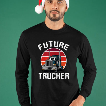 Best Truck Driver Life Shirt, Funny Trucker UnisexT-Shirt/Hoodie/Sweatshirt HLT00 - Future Trucker Truck Driver Semi Kids Son Daughter Clothing T-Shirt