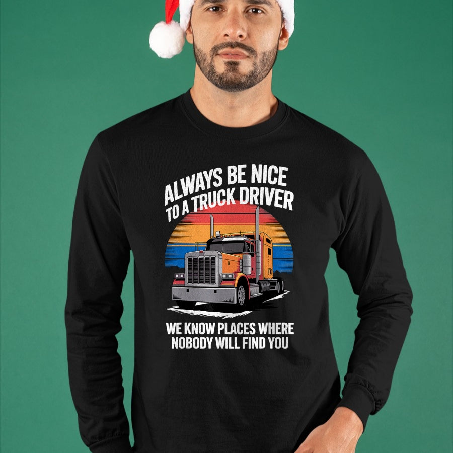Best Truck Driver Life Shirt, Funny Trucker UnisexT-Shirt/Hoodie/Sweatshirt HLT00 - Best Truck Driver Art for Men Dad Women Trucking CDL Trucker T-Shirt (1)
