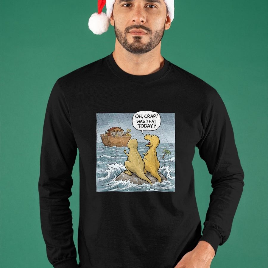 Best Dinosaur Lover Shirt, Funny Dinosaur UnisexT-Shirt/Hoodie/Sweatshirt HLT00 - Jesus Saves Funny Dinosaurs Christian Oh Crap was that Today T-Shirt
