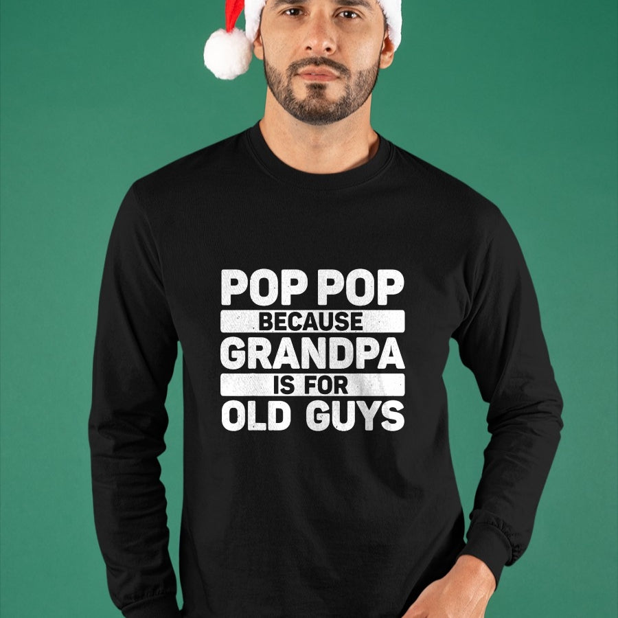 Best Grandpa Shirt, Proud Grandpa Unisex T-Shirt/Hoodie/Sweatshirt HLT00 - Pop Pop Art For Grandpa From Grandkids Father's Day Pop Pop T-Shirt