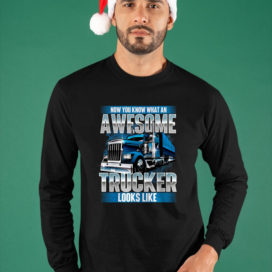 Best Truck Driver Life Shirt, Funny Trucker UnisexT-Shirt/Hoodie/Sweatshirt HLT00 - Awesome Trucker - Semi Truck Driver Trucking Big Rig Trucker T-Shirt