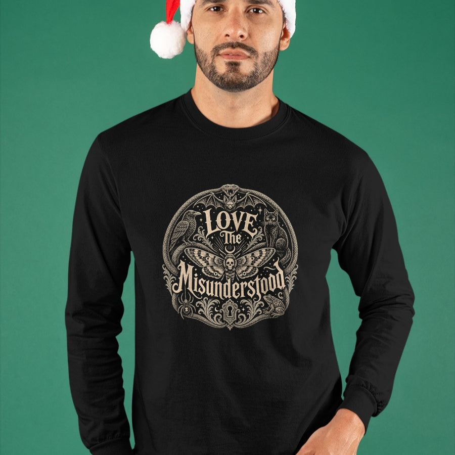 Cat Love Shirt, Funny Cat Lover Gift UnisexT-Shirt/Hoodie/Sweatshirt HLT00 - Love The Misunderstood Snake Spider Moth Frog Bat Raven Cat T-Shirt