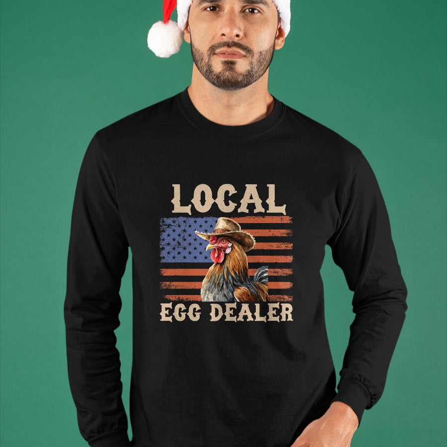 Best Farmer Life Shirt, Funny Farmer UnisexT-Shirt/Hoodie/Sweatshirt HLT00 - Local Egg Dealer Rooster Farmer Chicken T-Shirt