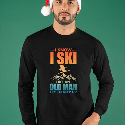 Best Grandpa Shirt, Proud Grandpa Unisex T-Shirt/Hoodie/Sweatshirt HLT00 -Best Ski Art For Grandpa Men Skiing Nordic Skier Skiing T-Shirt