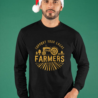 Best Farmer Life Shirt, Funny Farmer UnisexT-Shirt/Hoodie/Sweatshirt HLT00 - Support Your Local Farmers Farming Life Farm Tractor Farmer T-Shirt