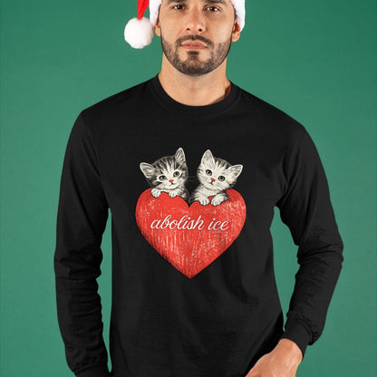 Cat Love Shirt, Funny Cat Lover Gift UnisexT-Shirt/Hoodie/Sweatshirt HLT00 - Abolish ICE, Cute Cat Valentine T-Shirt
